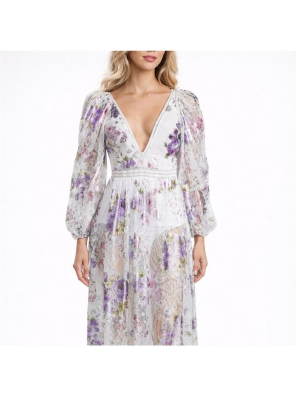 Floral V-Neck Mini Dress